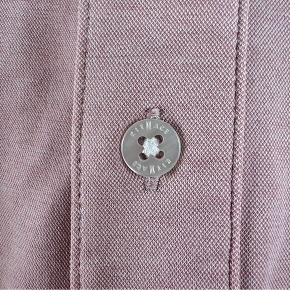 Kit And Ace Collared Long Sleeve Lightweight Casual Button Up Shirt Pink Medium - Picture 3 of 9